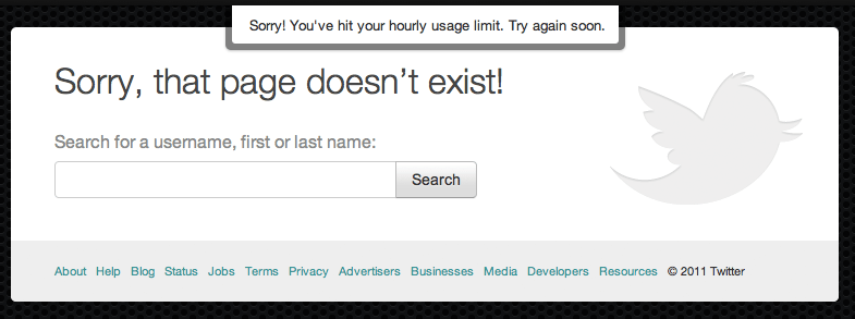Thanks Twitter, love your user experience!&nbsp;#Fail!